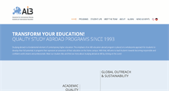 Desktop Screenshot of aib-studyabroad.org