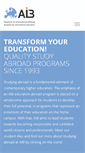 Mobile Screenshot of aib-studyabroad.org
